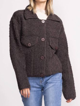 Pink Martini Erika Sweater In Dark Grey