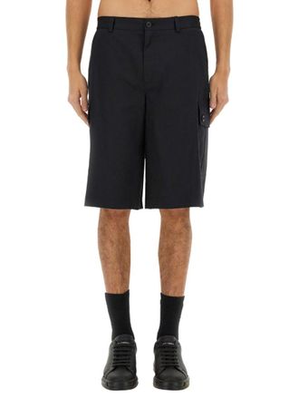 Dolce & Gabbana Black Regular Solid Shorts