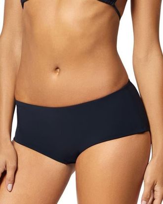 Kiki De Montparnasse Athletic Boyshort Bikini Bottom in Black at Nordstrom, Size X-Small