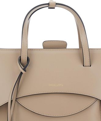 Hidesins Womens Handbag Beige Calf Leather Handbags Hand Bags