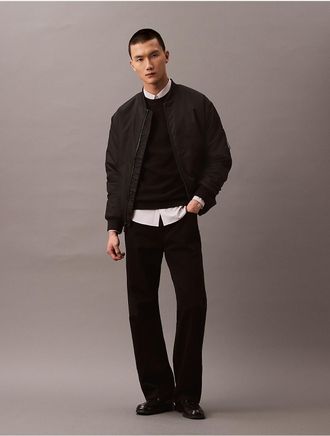 Calvin Klein Mens Supima Cotton Sweater - Black - XS