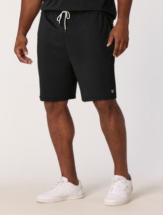Reebok Big & Tall Performance Piped Shorts in Black at Nordstrom, Size 2Xb