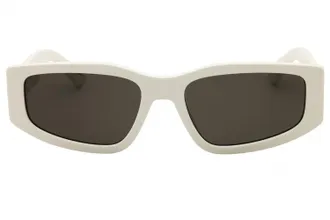 Moschino MOS186S Rectangular Plastic Sunglasses - White