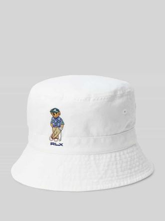 Polo Ralph Lauren Hut mit Polo Bear Stitching in Weiss, Gr&ouml;&szlig;e 1
