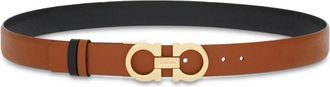 Ferragamo Omkeerbare leren riem - Dames - Riemen - Bruin - 95 CM - Leer - Accessoires