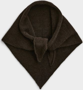 Simons Womens Wool & alpaca triangle scarf Exclusive collection from Italy