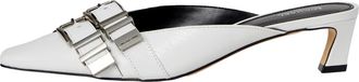 Michael Kors Darrington Kitten Mule Optical White 40R5DAMP3L Womens