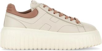 Hogan Strepen Sneakers Ivoor - Dames - Sneakers - Beige - 38 EU - Leer - Schoenen