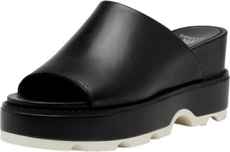 Sorel Womens Sorel Joanie IV Slide Wedge Black/Sea Salt 2069791-010