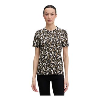 Fusalp Talixe Leo T-shirt - Dames - Sport - Beige - Maat: M Katoen