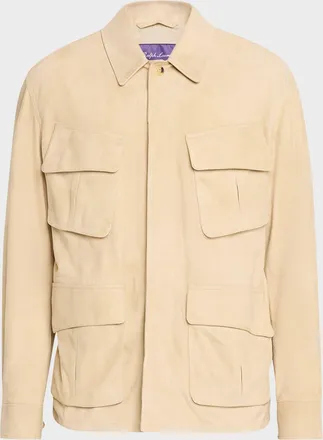 Ralph Lauren Purple Label Men & apos;s Suede Field Jacket