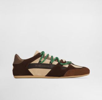 Dolce & Gabbana Ginnica Soft Sneaker In Split - Man Sneakers Beige 41.5