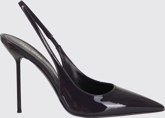 PARIS TEXAS Lidia Patent Leather Slingback Pumps with High Heel