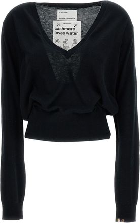 Extreme Cashmere Black N.467 Collin V-Neck Sweater