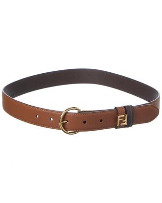 Fendi Fendi Ff Reversible Leather Belt