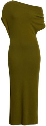 Reformation Iris One-Shoulder Dress in Pear at Nordstrom, Size X-Small