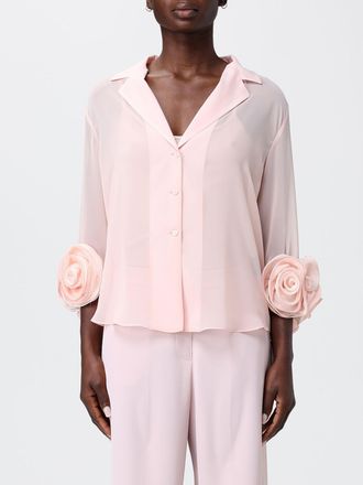 H Couture Chiffon Shirt with Flowers