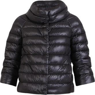 Herno Sofia Cape - Dames - Gewatteerde jassen - Zwart - M - Jassen