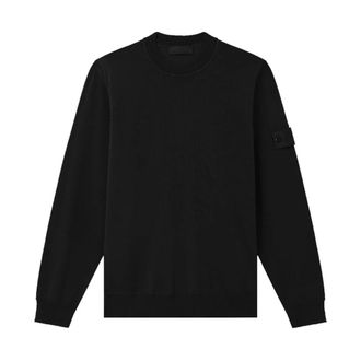 Stone Island Ghost Crewneck Jumper - male - Stone Island - Round-neck Knitwear - Black - 2XL - Knitwear