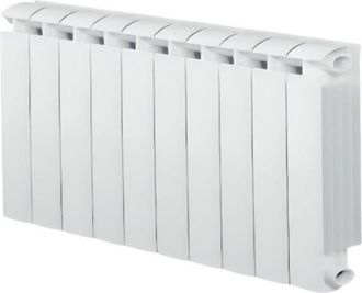 Global Calefactor Central Klass 500 De Fundici&oacute;n De Aluminio, 10 Elementos, Blanco, 1160w