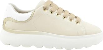 Geox Sneakers - Dames - Sneakers - Beige - 41 EU - Leer - Schoenen