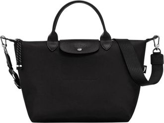 Longchamp Zwarte Energy Tote Tas met Rits - Dames - Shoppers - Zwart - ONE Size - Tassen