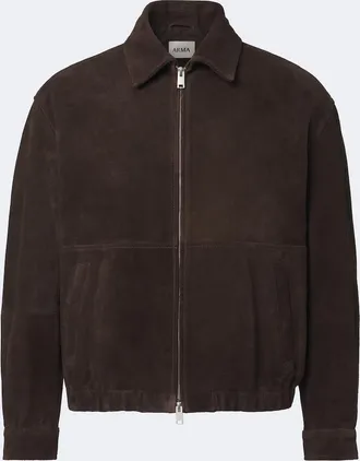 Arma Maddox suede blouson jacket