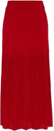Balmain Pliss&eacute; Rok - Dames - Midirokken - Rood - 2XS - Rokken