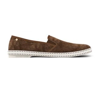 Rivieras Shoes Classic Suede Slip-On Loafer in Brown at Nordstrom, Size 45