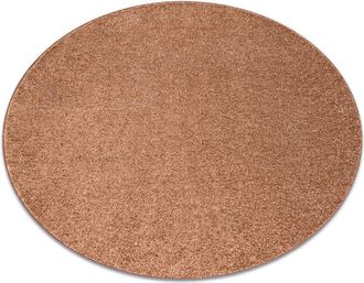 RugsX Moqueta Indus C&iacute;rculo Marr&oacute;n Cobre 82 Llanura Mezcla Orange Circulo 170 Cm