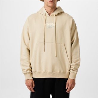 Off-white Mens Off White Script Hoodie in Beige - Size X-Small
