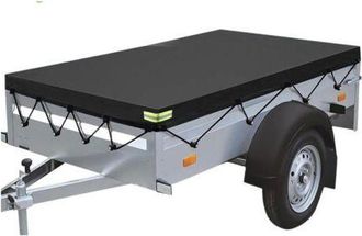 OEM Lona Negra Para Remolque De 214 X 122 X 13 Cm En Tejido Oxford - Impermeable, Cortavientos, Protecci&oacute;n Solar, Resistente A Desgarros