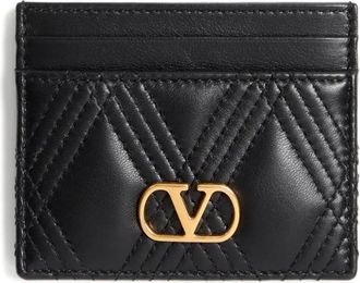 Valentino Garavani Portacarte Quiltie 67 - Nero