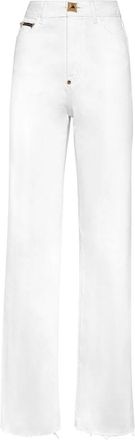 Philipp Plein Denim Palace Fit - Dames - Regular Fit Jeans - Wit - W28 - Denim - Jeans