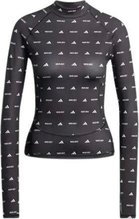 adidas Underlayers, female, Black, Size: XS Tight Long-sleeve Top