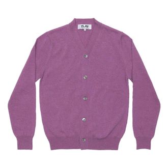 Comme Des Gar&ccedil;ons Cardigan Pastel Series Sleeve Heart Purple AZ-N092-051-4