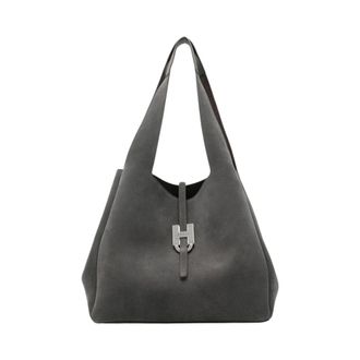 Hogan Tassen, Dames, Grijs, ONE Size, Su&egrave;de, Su&egrave;de Shopper
