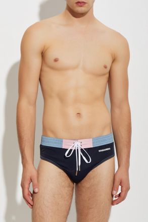 Dsquared2 Swimming Briefs, Mens, Navy Blue