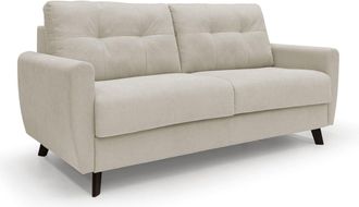 Divani.Store Callisto Sof&aacute; Cama Convertible De Tela Suave E Impermeable 168 Cm (mat. 120x197) Crema