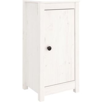 vidaXL Aparadores 2 Uds Madera Maciza De Pino Blanco 39x35x80 Cm Vidaxl