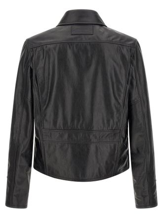 Amiri Calfskin Leather Jacket - Black