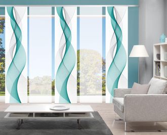 Home Wohnideen Schiebegardine »OPALIA 5ER SET« Paneelwagen 5 Stk. tlg. HxB: 245x60