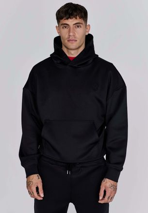 Siksilk Kapuzenpullover SIKSILK Siksilk Kapuzenpullover Oversized Dynamic Hoodie, Herren, Gr. XS, schwarz, Obermaterial: 95% Polyester PES. 5% Elasthan EL., P