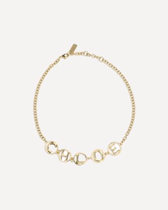 Chlo&eacute; Script choker Necklace Female UNI
