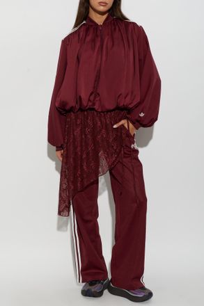 adidas Sweatshirt With Puffy Sleeves, Womens, Burgundy
