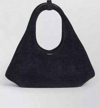 Coperni folded mini suede tote top handle