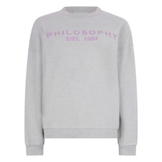 Philosophy di Lorenzo Serafini Dames, Sweatshirts & Hoodies, Grijs, Maat: 2XS Katoen