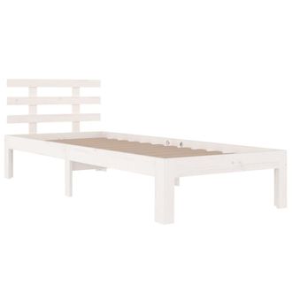 vidaXL Vidaxl - Estructura De Cama Sin Colch&oacute;n Madera Maciza Blanco 90x200 Cm