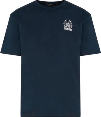 Belstaff T-Shirts, male, Blue, S, Mountain T Shirt