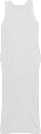 Pleats Please Issey Miyake Geplooide mouwloze maxi-jurk - Grijs